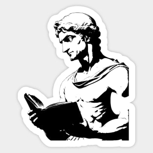 Thoughtful Neoclassical Statue Sticker